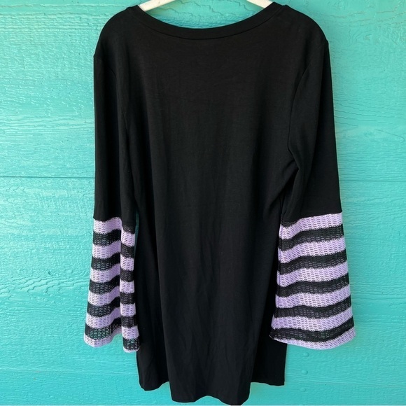 PURPLE MUSHROOM KNIT BELL SLEEVE DRESS SIZE LARGE NWT - Picture 11 of 11